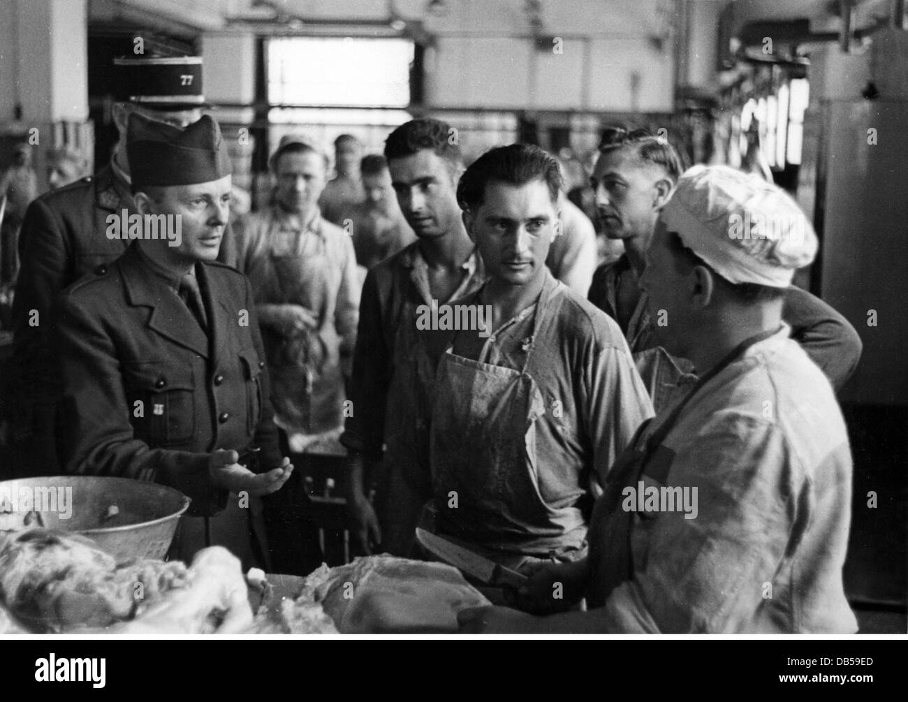 Ereignisse, 2. Weltkrieg, Frankreich, Freilassung französischer Kriegsgefangener, als Gegenleistung für das passive Verhalten der Bürger von Dieppe während des alliierten Überfalls am 19.8.1942, Berlin, Deutschland, September 1942, Zusatzrechte-Clearences-nicht verfügbar Stockfoto