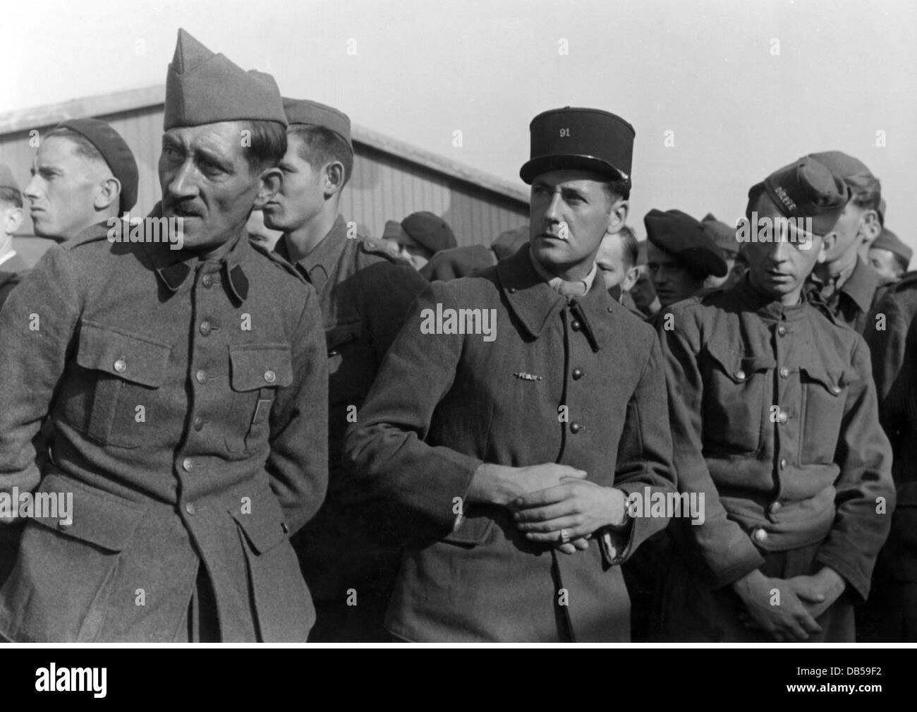 Ereignisse, 2. Weltkrieg, Frankreich, Freilassung französischer Kriegsgefangener, als Gegenleistung für das passive Verhalten der Bürger von Dieppe während des alliierten Überfalls am 19.8.1942, Berlin, Deutschland, September 1942, Zusatzrechte-Clearences-nicht verfügbar Stockfoto