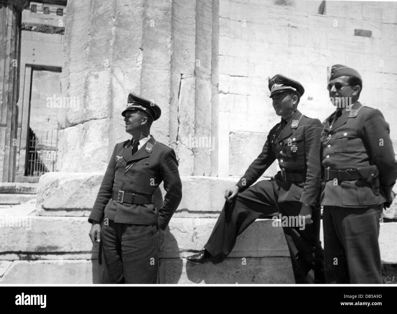 Ereignisse, 2. Weltkrieg, Griechenland, BalkanKampagne 1941, griechischer Hafen mit versenkten