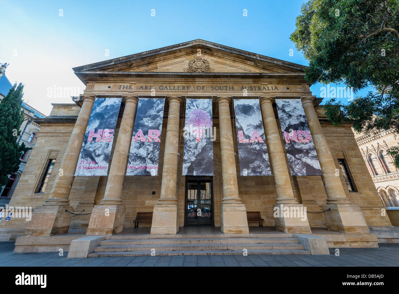 Exterieur der verzierten Art Gallery of South Australia. Stockfoto