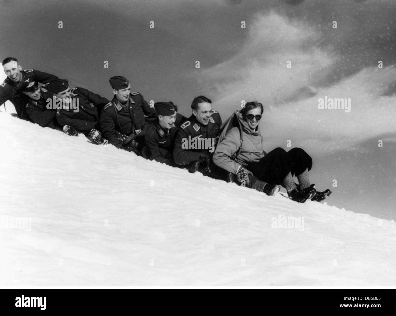 Ereignisse, Zweiter Weltkrieg, Polen, hinter der Front, deutsche Soldaten in Zakopane, Dezember 1941, Zusatzrechte-Clearences-nicht vorhanden Stockfoto