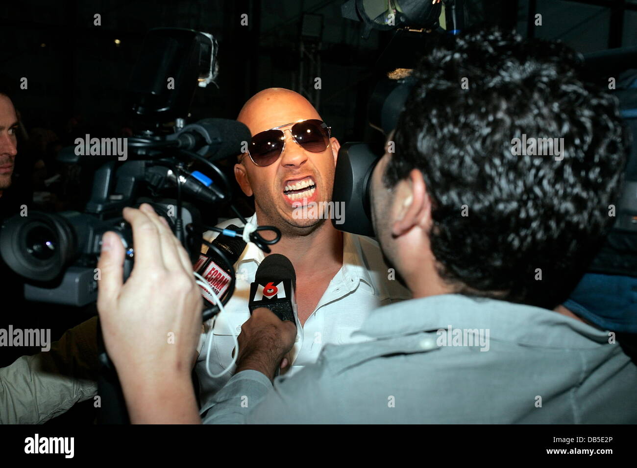 Vin Diesel besucht die französische Premiere von "Fast and Furious 5: Rio Heist" Marseille, Frankreich - 28.04.11 Stockfoto