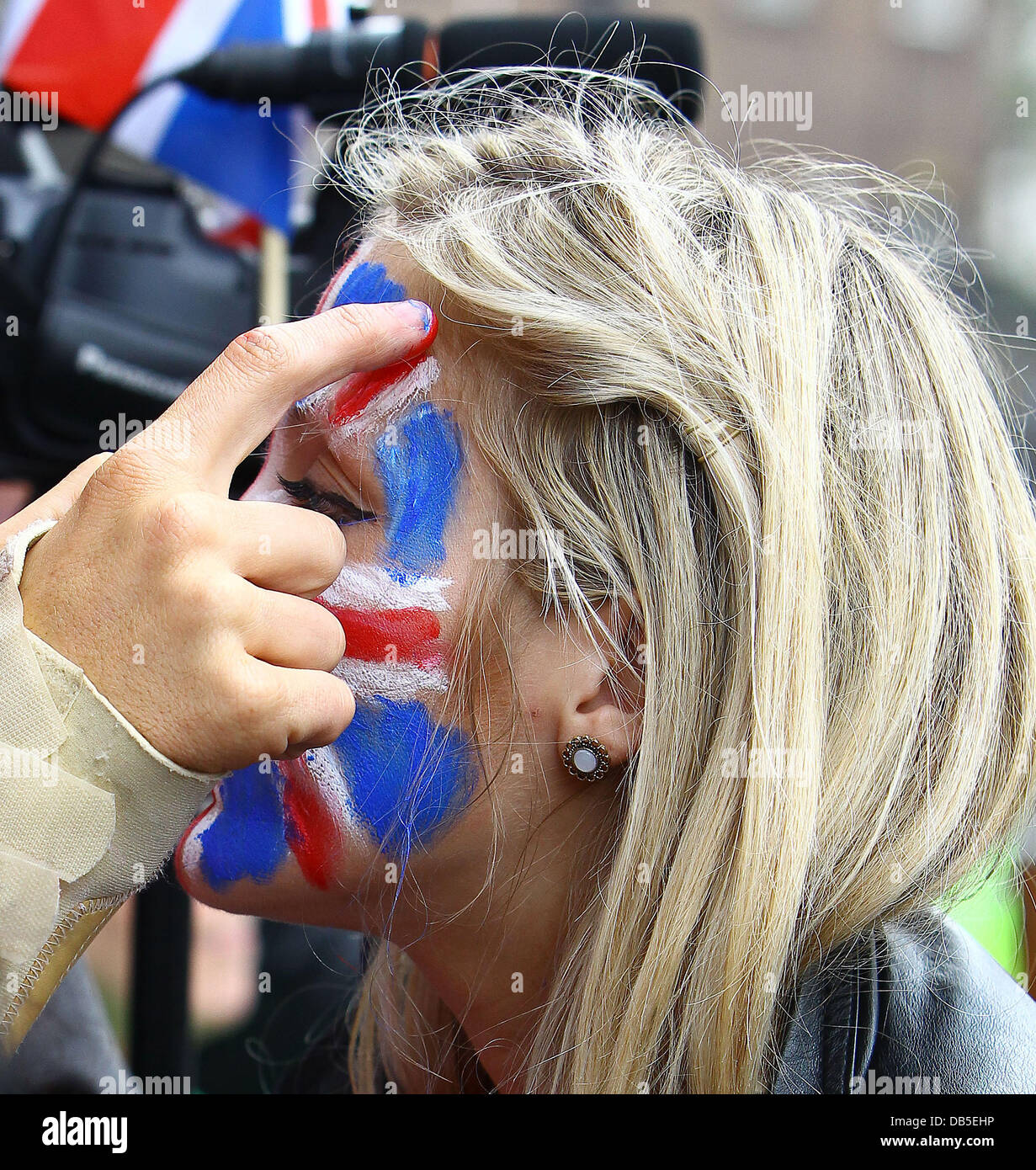Die Hochzeit von Prinz William und Catherine Middleton - Atmosphäre am Goring Hotel in London, England - 29.04.11 Stockfoto