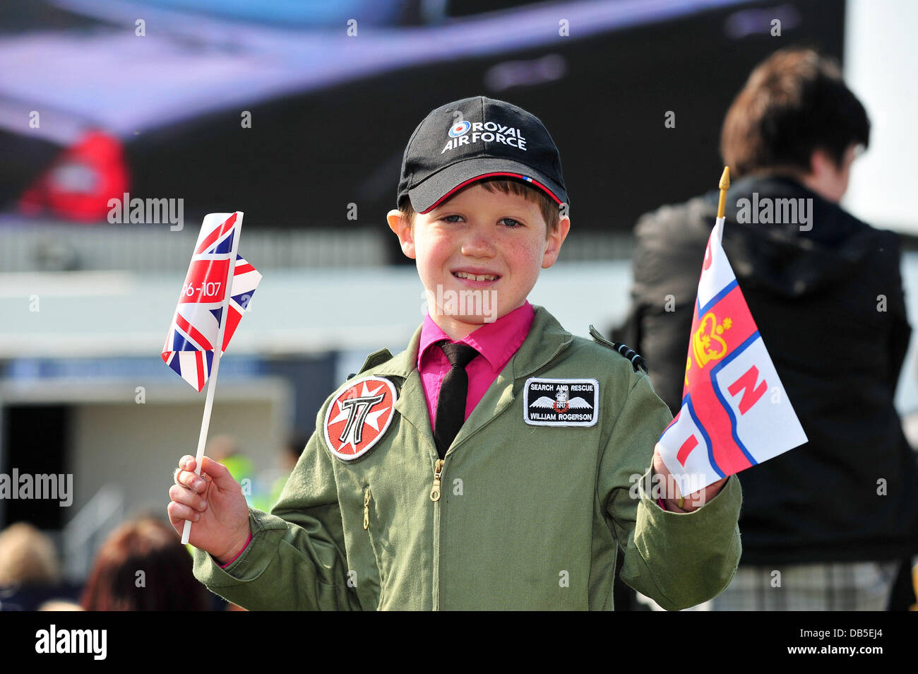 Die Hochzeit von Prinz William und Catherine Middleton - Party in der das Paar resident Stadt auf Anglesey Showground Angelsey, Wales – 29.04.11 Stockfoto