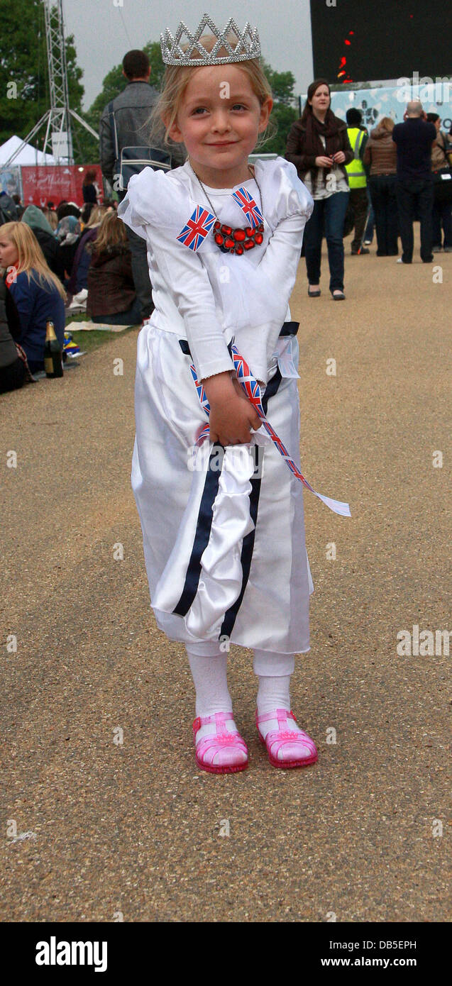Die Hochzeit von Prinz William und Catherine Middleton - Hyde Park London, England - 29.04.11 Stockfoto