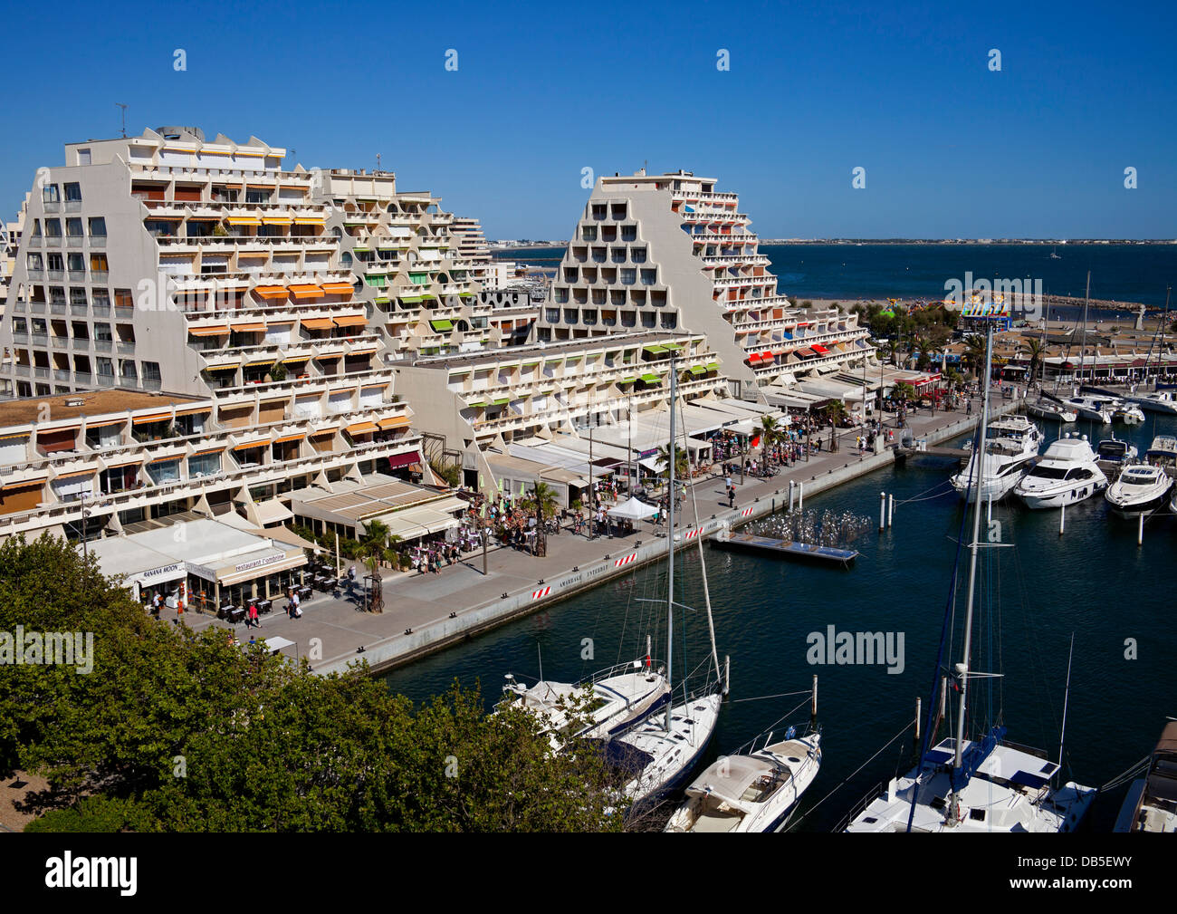 La Grande Motte Marina, Languedoc Frankreich, Europa Stockfoto