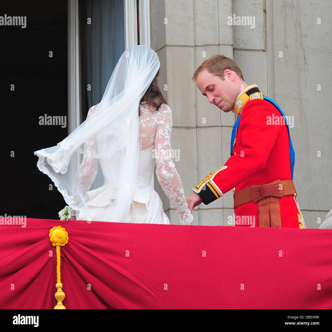Prinz William und Catherine Middleton Hochzeit von Prinz William und Catherine Middleton - Buckingham Palace Balkon London, England - 29.04.11 Stockfoto