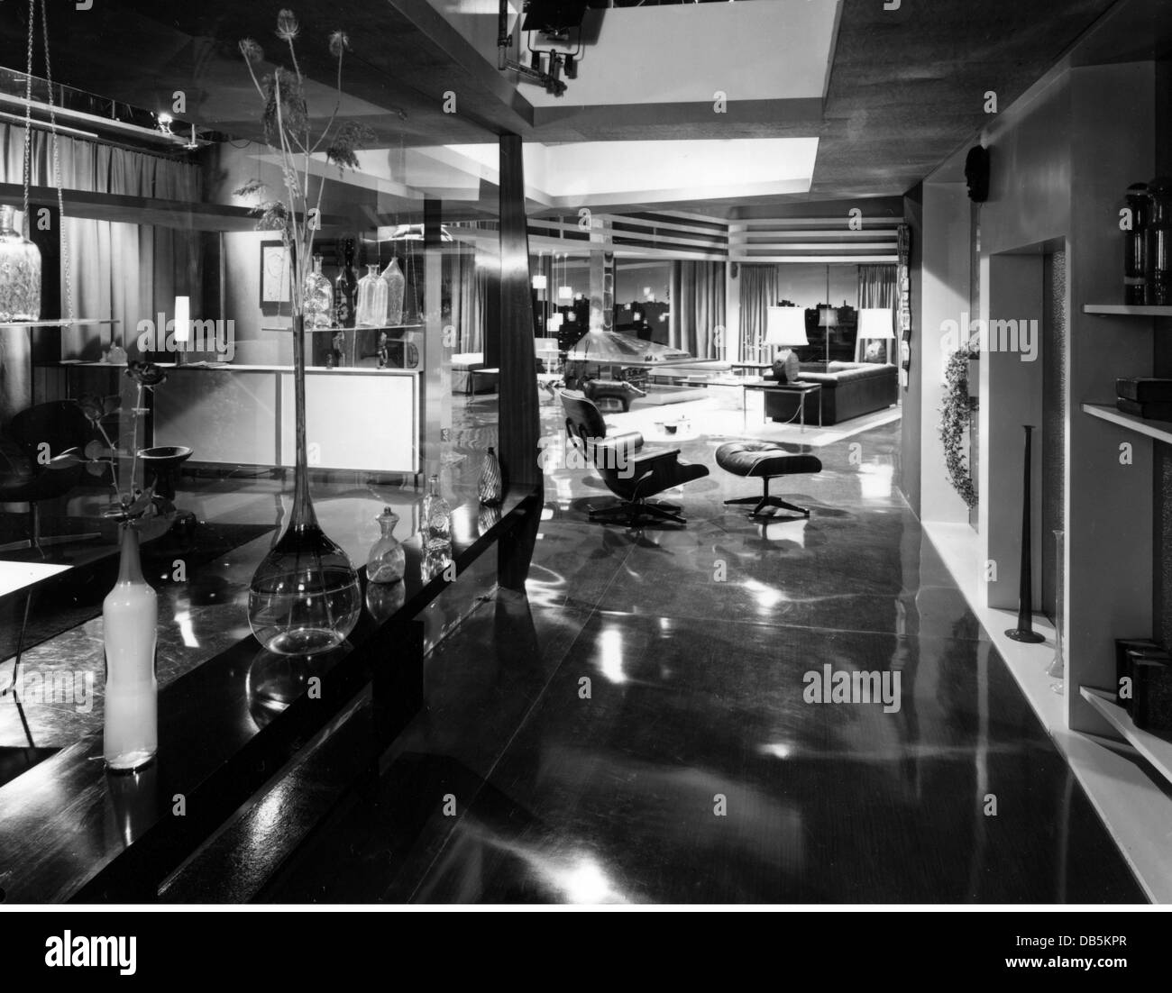 Film, 'Murder Party' (Das Moerderspiel), Deu/Fra 1961, Regie: Helmut Ashley, Drehort, Drittanbietern - Permissions-Neccessary Stockfoto