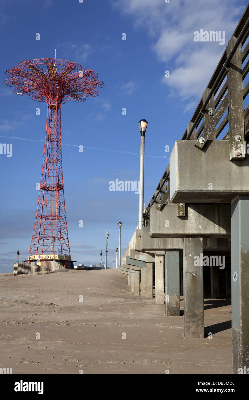 Fallschirm springen Turm, Coney Island, Brooklyn, New York Stockfoto