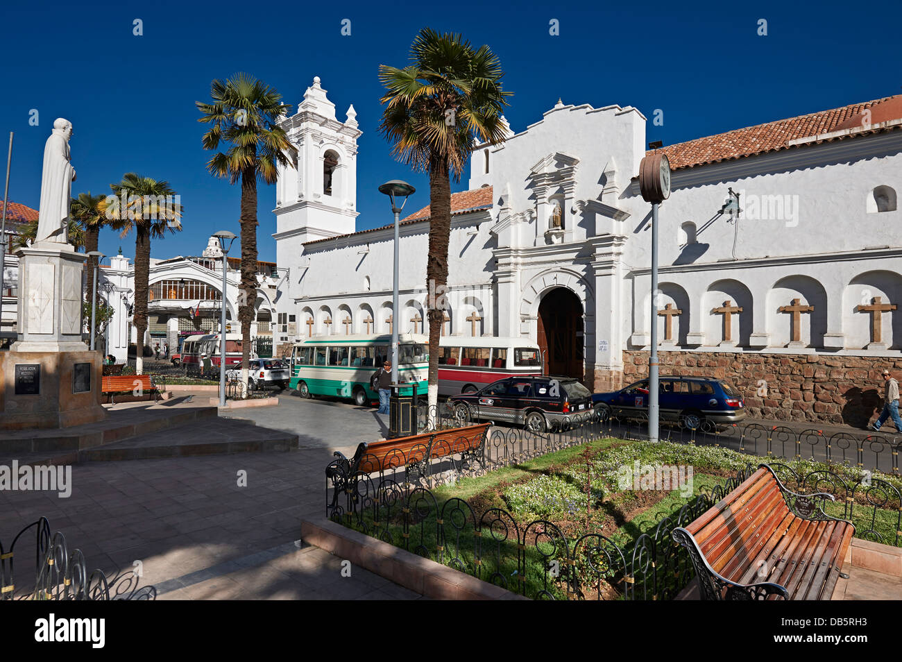 Kirche von San Francisco, Kolonialbauten, Sucre, Bolivien, Südamerika Stockfoto