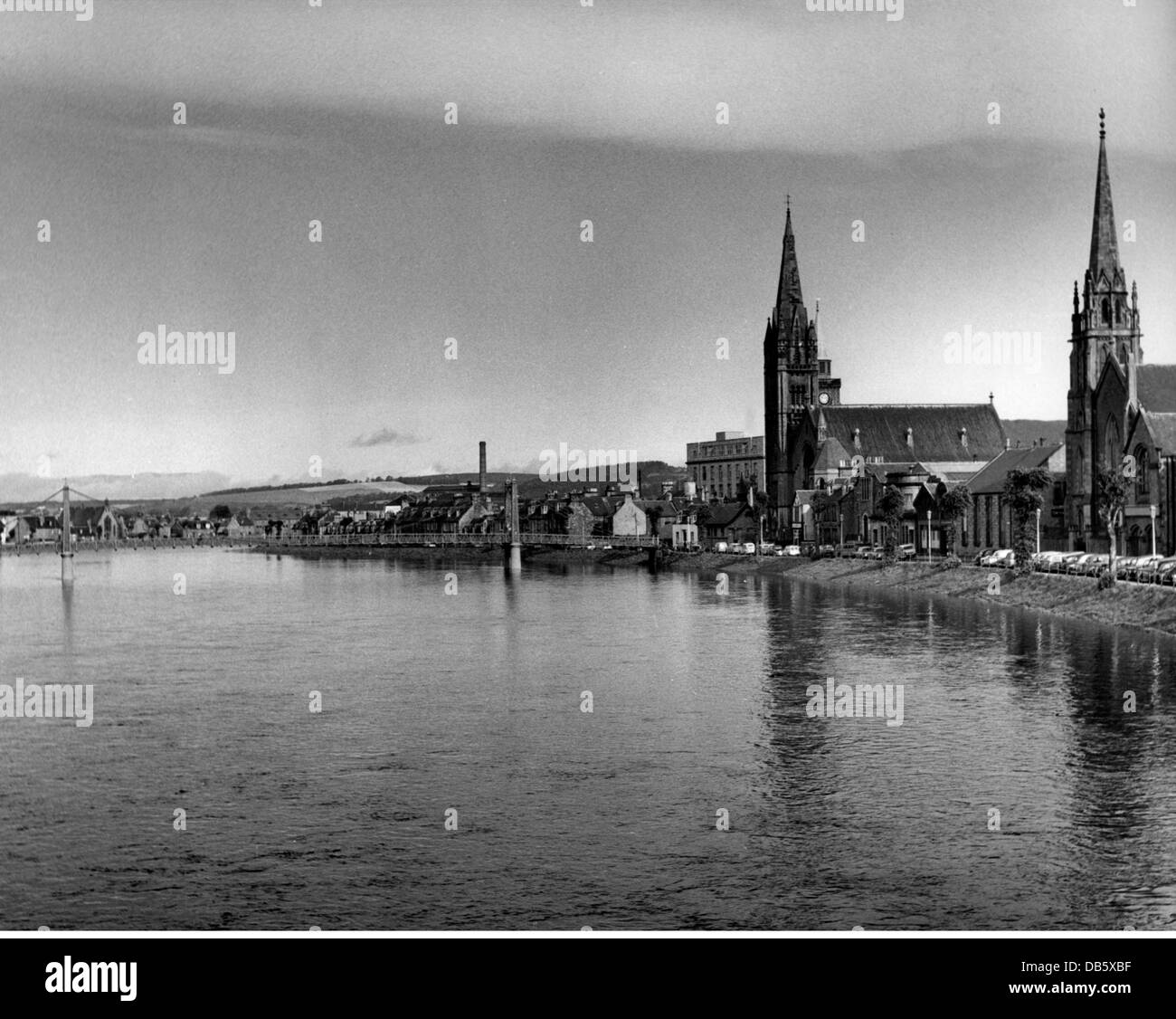 Geographie / Reisen, Großbritannien, Inverness, Stadtblick, um 1960, Additional-Rights-Clearences-not available Stockfoto