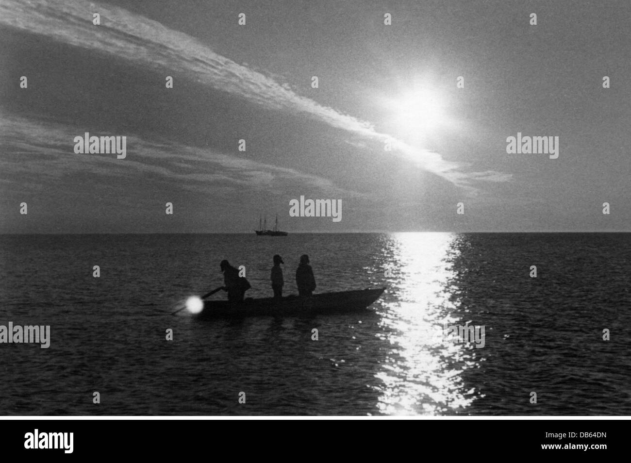 Geographie / Reisen, Ukraine, Landschaften, Sonnenuntergang am Asowschen Meer, bei Mariupol, während der deutschen Besatzung 1941, Zusatzrechte-Clearences-nicht vorhanden Stockfoto