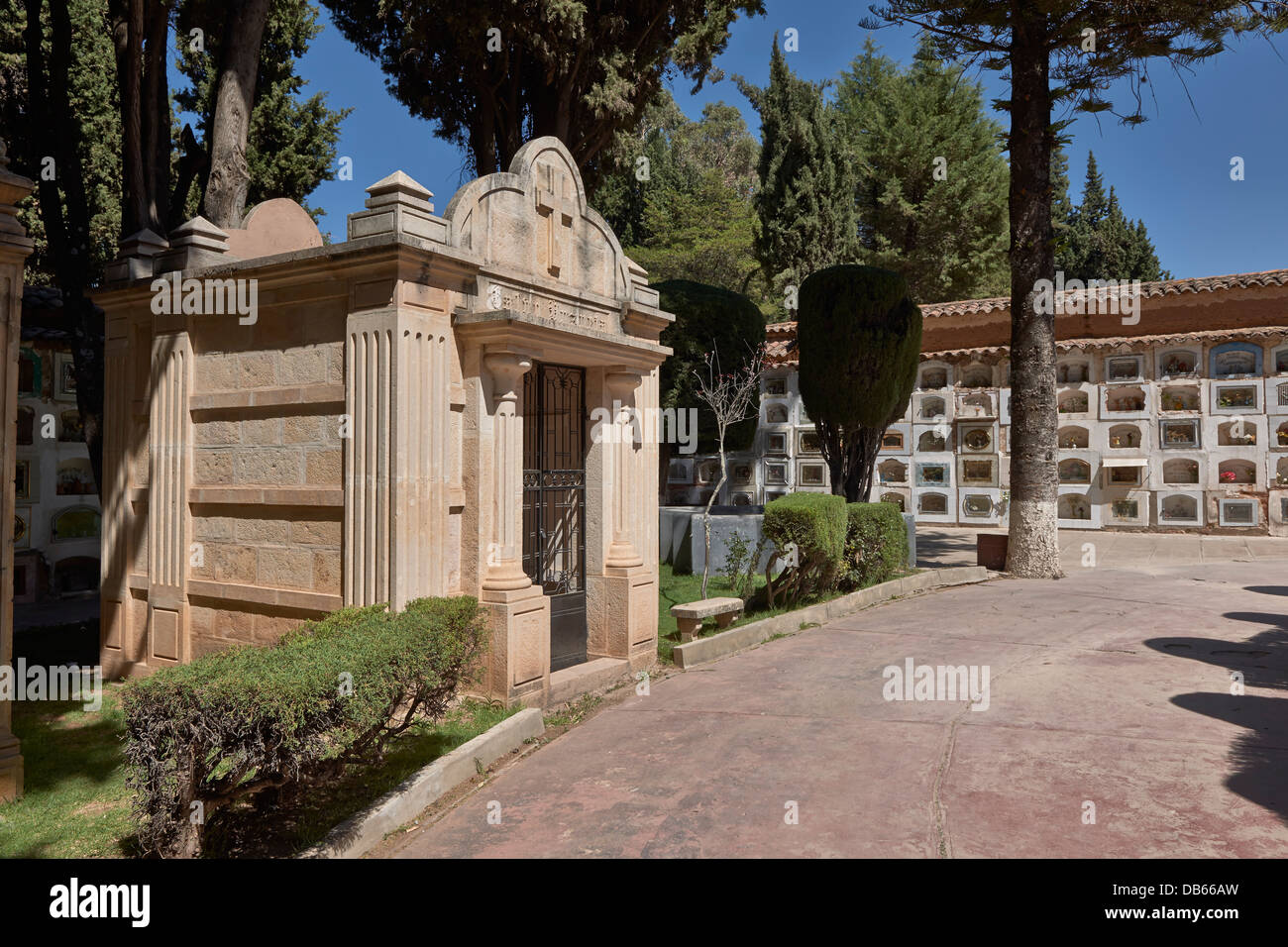 Der katholische Friedhof Cementerio General, Sucre, Bolivien, Südamerika Stockfoto