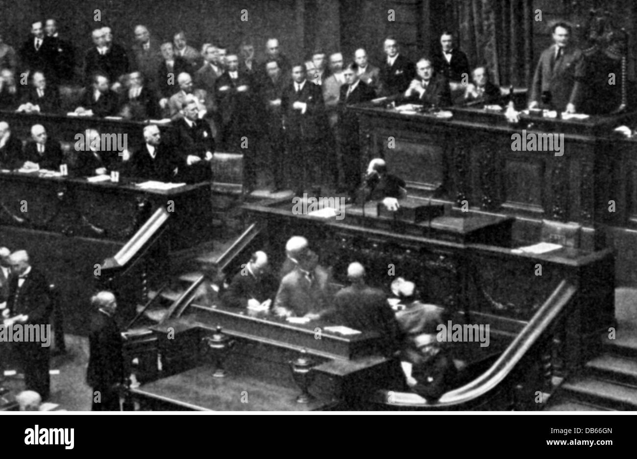 Politik, parlament, Reichstag, Sitzung vom 12.9.1932, Zusatzrechte-Clearences-nicht vorhanden Stockfoto