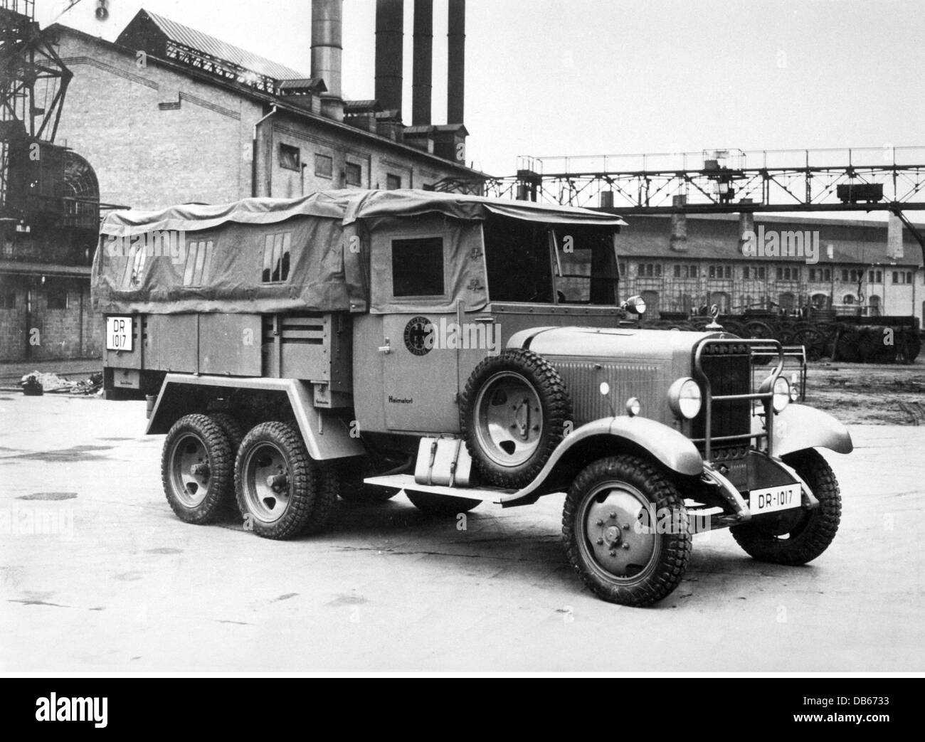 Transport / Transport, PKW, Mercedes-Benz G3A Geländewagen der Deutschen Reichsbahn, 1930, Zusatzrechte-Abfertigung-nicht vorhanden Stockfoto
