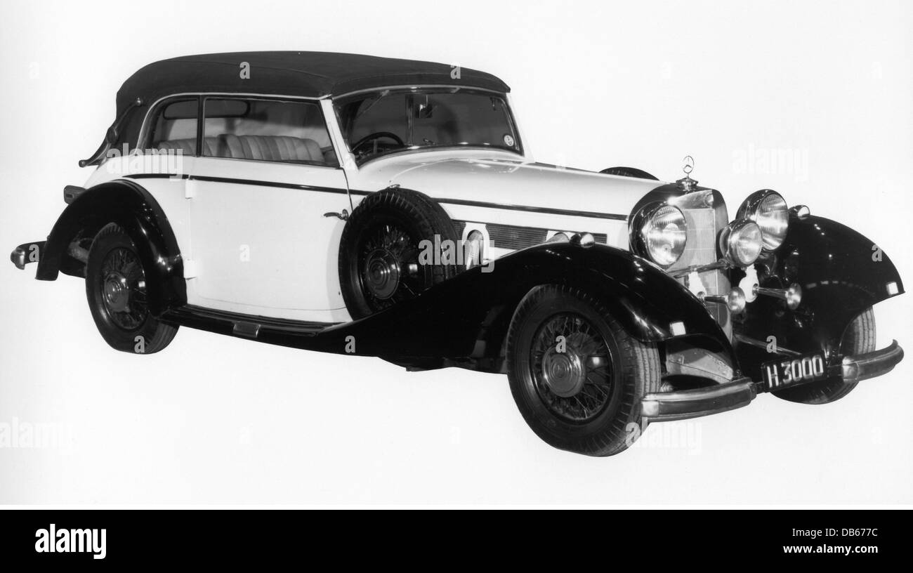 Transport / Transport, Autos, Mercedes-Benz 500 K Cabriolet, 1934, Zusatzrechte-Abfertigung-nicht vorhanden Stockfoto