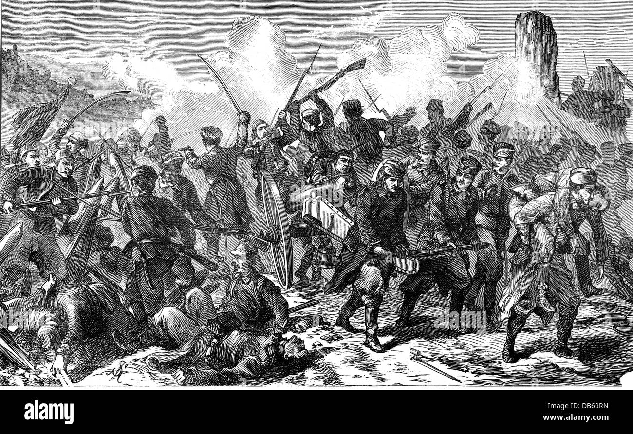 Krieg Im 19. Jahrhundert Ereignisse, erster serbisch-türkischer Krieg 1876, Schlacht von Djunis