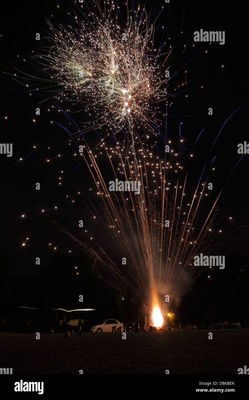 Fourth Of July Feuerwerk. Stockfoto