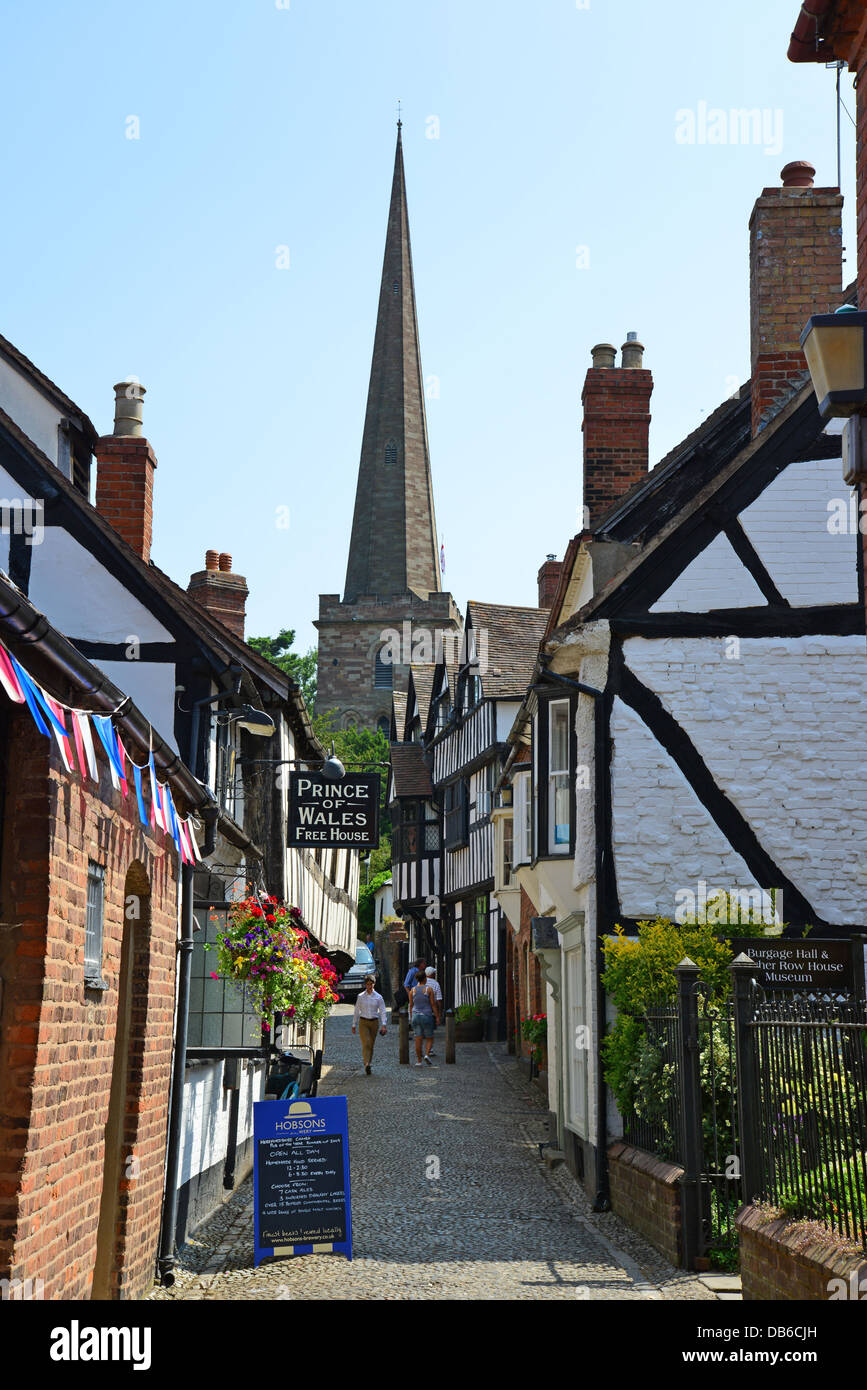 Pfarrei Kirche des St. Michaels, Church Lane, Ledbury, Herefordshire, England, Vereinigtes Königreich Stockfoto