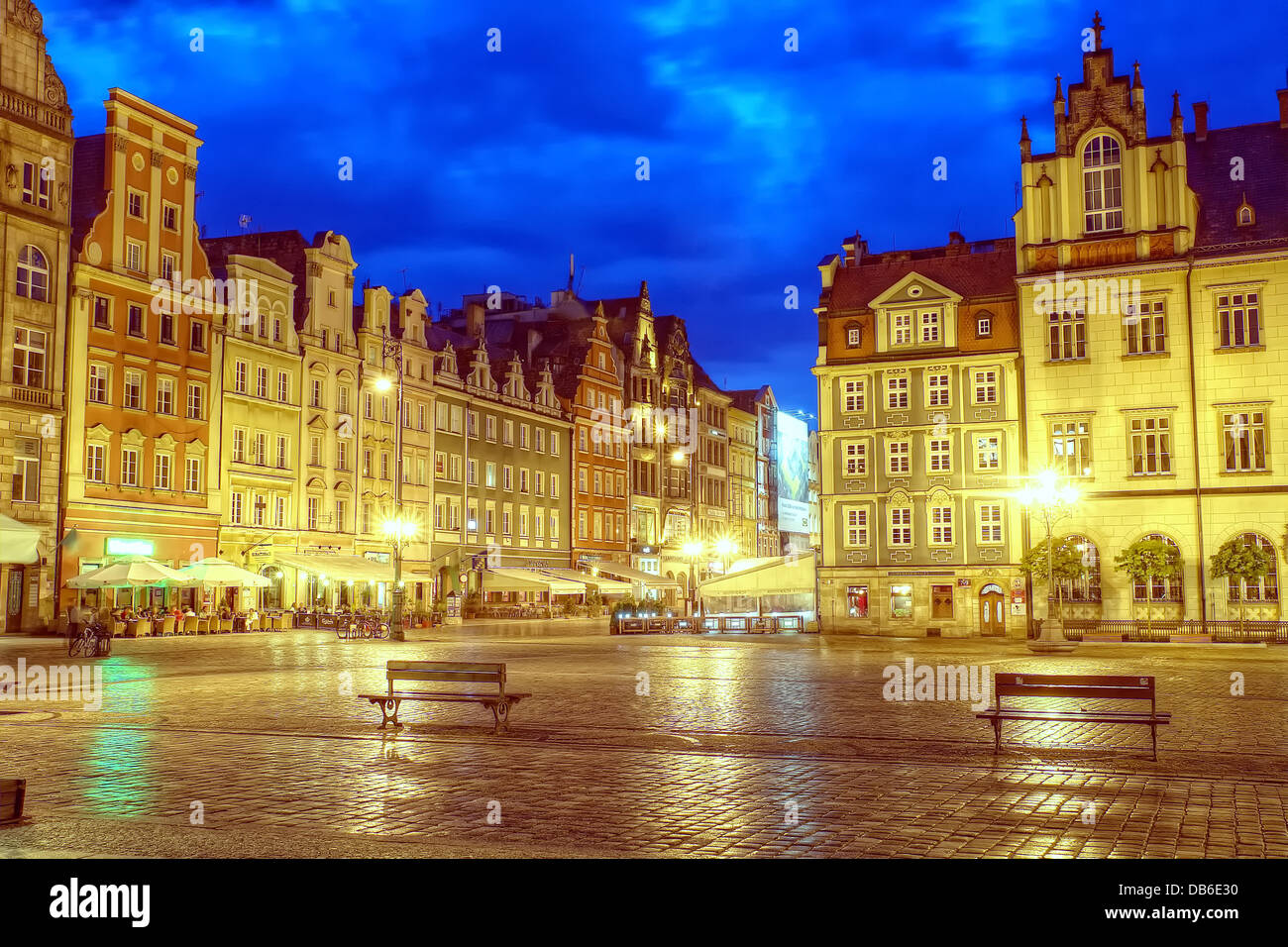 Wroclaw-Marktplatz Stockfoto