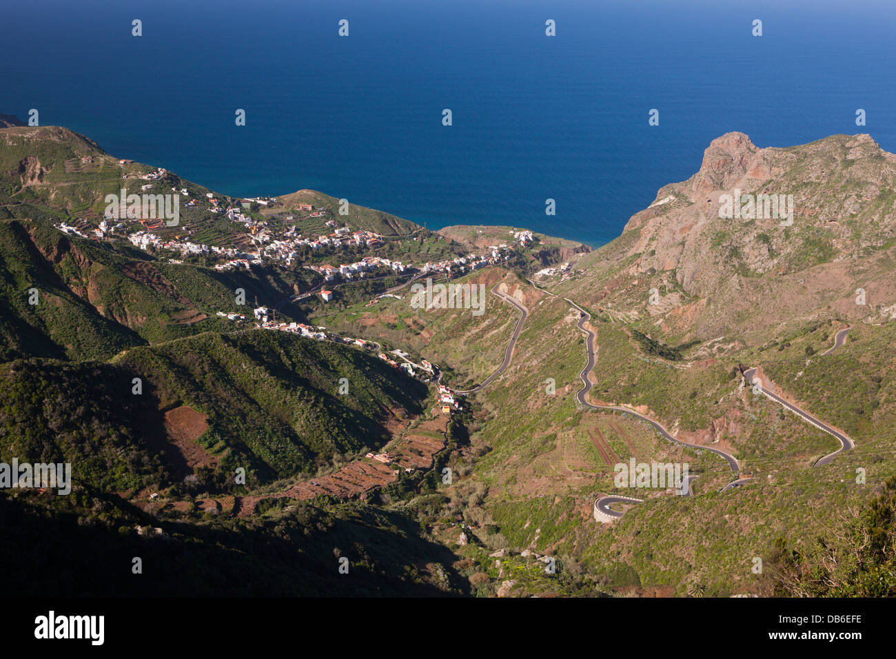 Taganana Dorf im Anaga-Gebirge, Teneriffa, Kanarische Inseln, Spanien Stockfoto