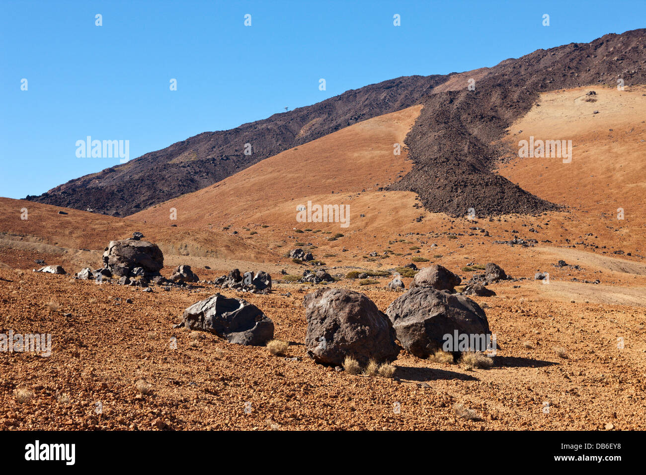 Teide Eiern oder Lava Accreation Kugeln im Teide-Nationalpark, Teneriffa, Kanarische Inseln, Spanien Stockfoto