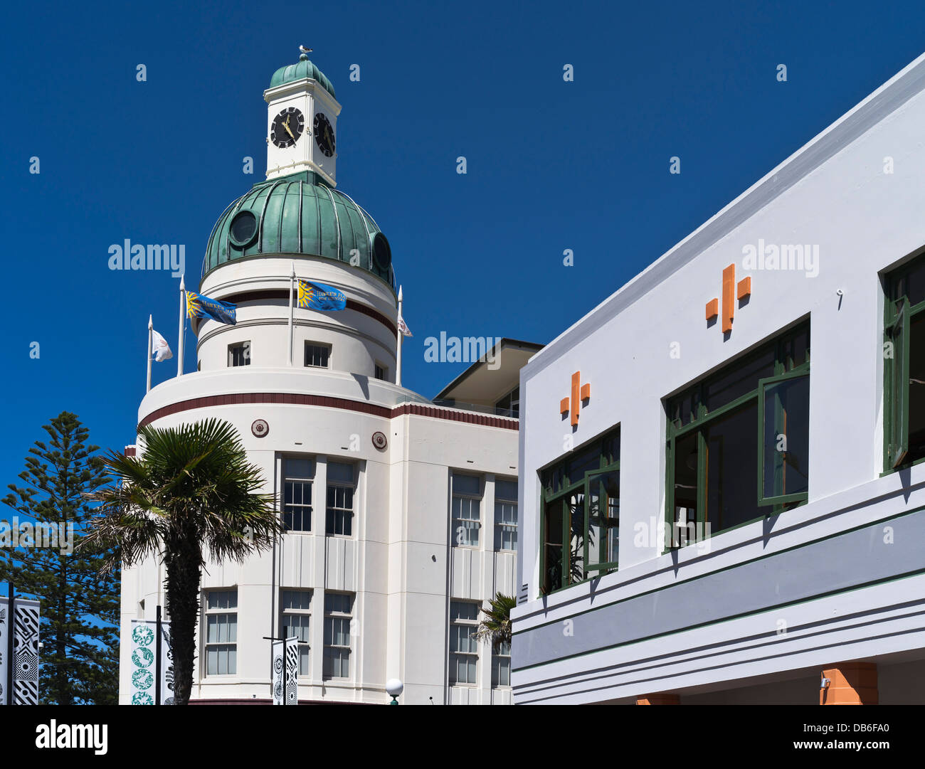 dh NAPIER Neuseeland Kuppel TG Gebäude Stockfoto