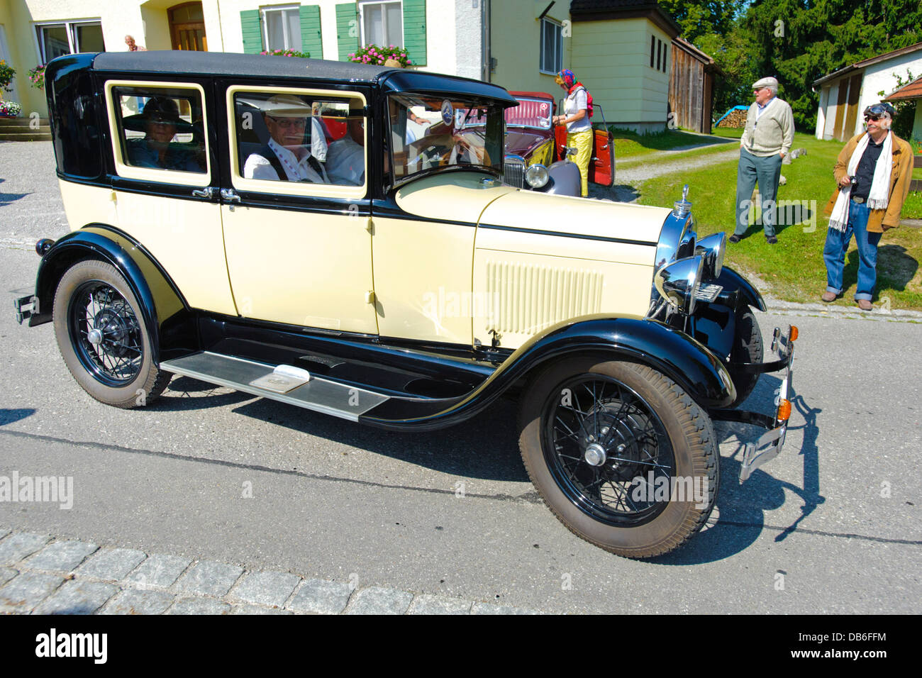 Ford A, erbaut im Jahr 1928, Foto, aufgenommen am 12. Juli 2013 in Landsberg, Deutschland Stockfoto