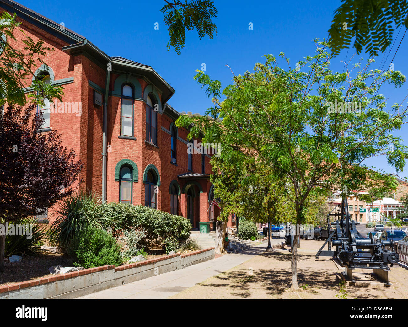 Bisbee Bergbau- und Geschichtsmuseum in der historischen Stadt von Bisbee, Arizona, USA Stockfoto