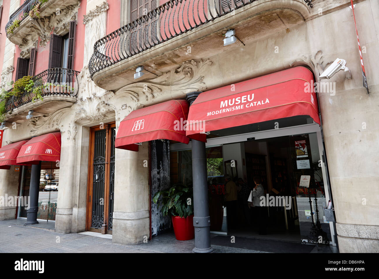 Museu Modernisme Catala Barcelona-Katalonien-Spanien Stockfoto