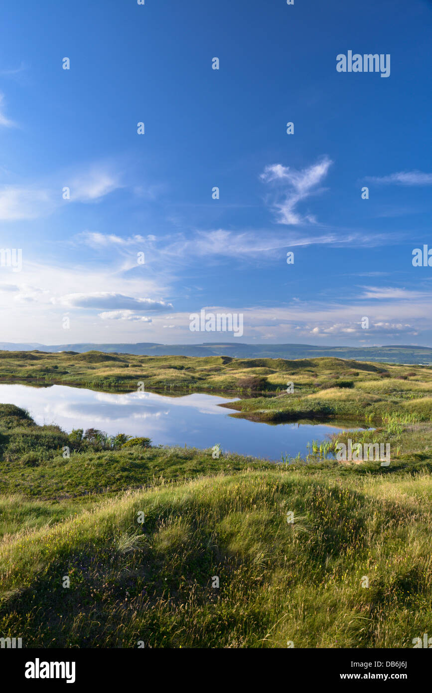 Düne schlaff Pool und Küstendüne System im Naturreservat Qualitätsorientierung Stockfoto