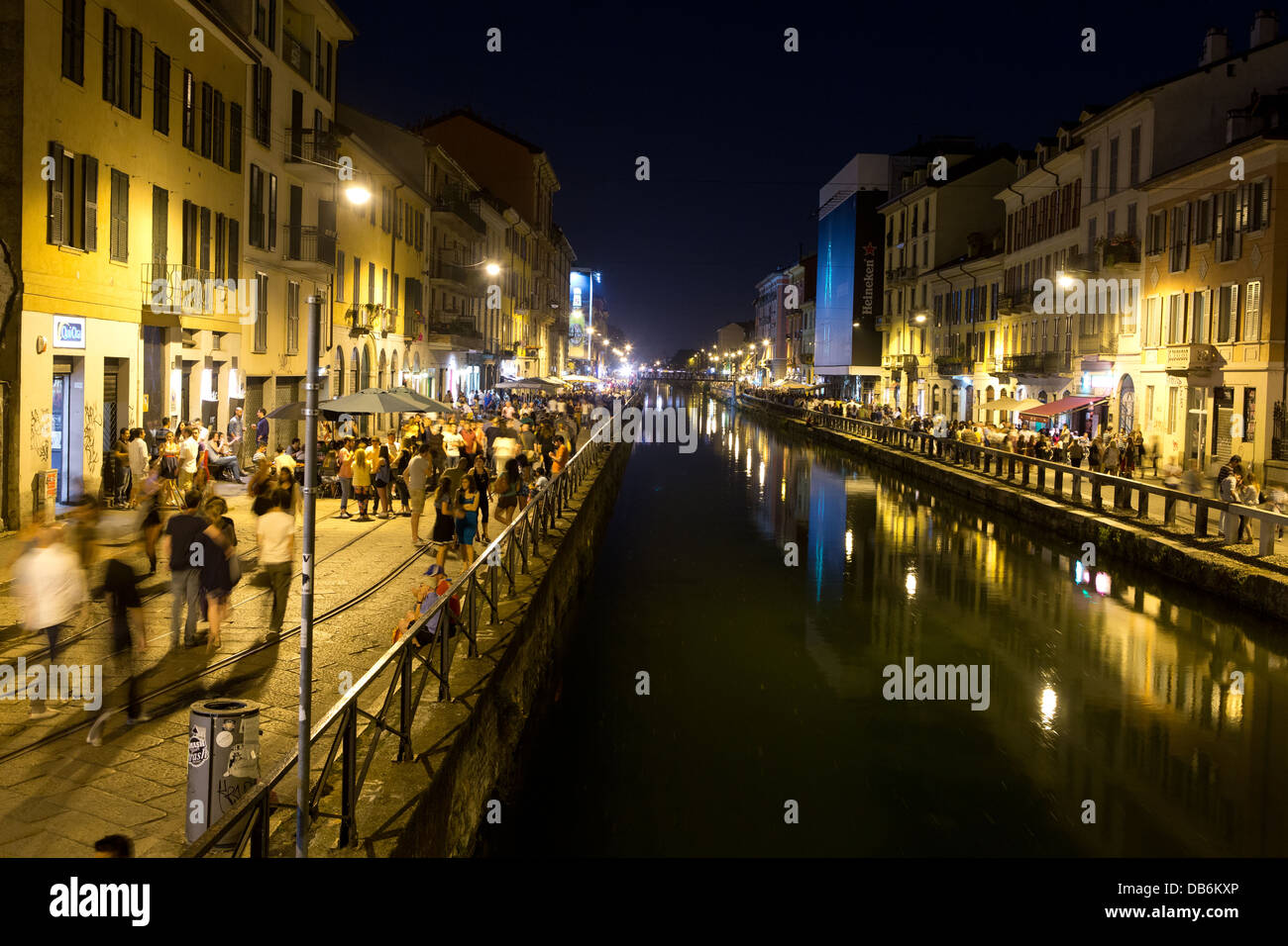 Das Navigli-Viertel in Mailand, Italien Stockfoto