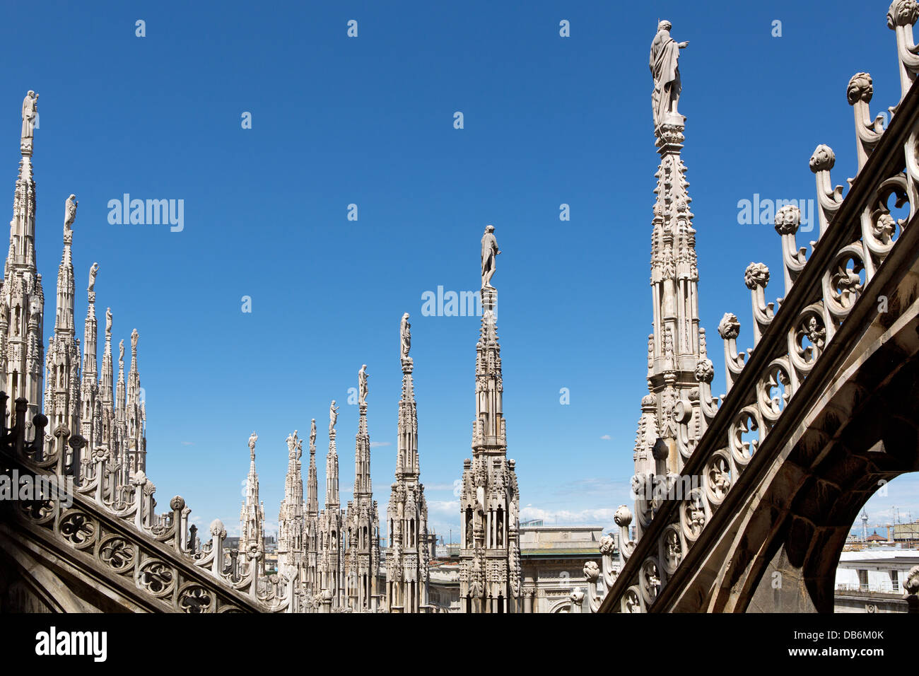 Duomo di Milano. Die Kathedrale in Mailand, Italien. Stockfoto