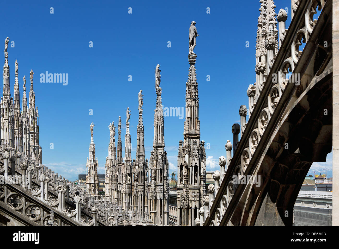 Duomo di Milano. Die Kathedrale in Mailand, Italien. Stockfoto