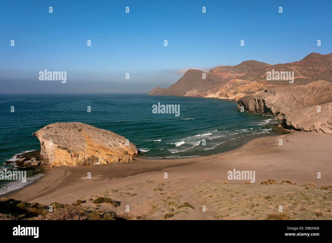 Cabo de Gata - Nijar Natural Park, Mónsul Strand, Almeria-Provinz, Region von Andalusien, Spanien, Europa Stockfoto