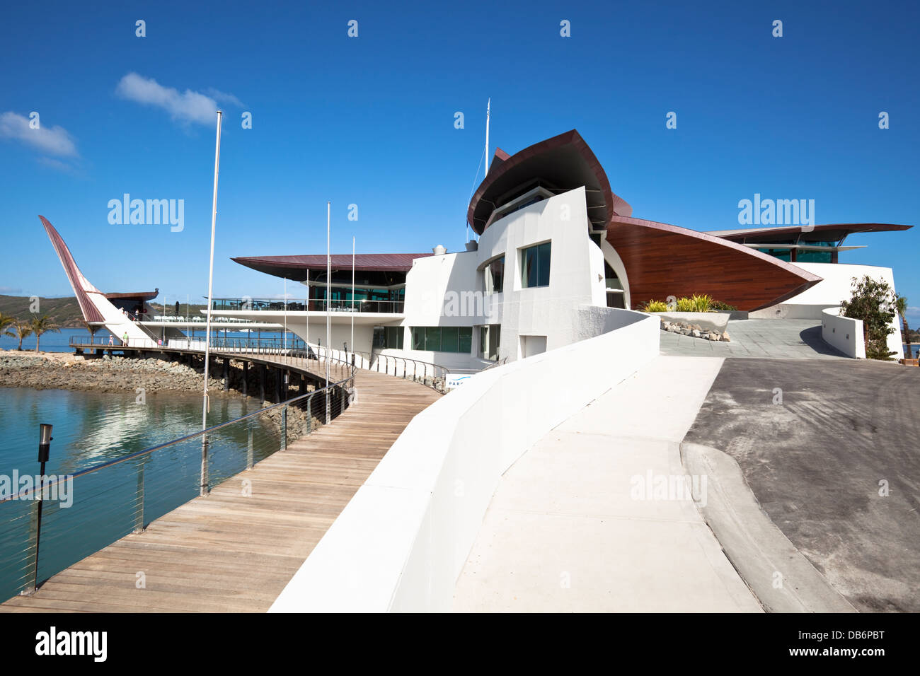 Hamilton Island Yachtclub. Hamilton Island, Whitsundays, Queensland, Australien Stockfoto