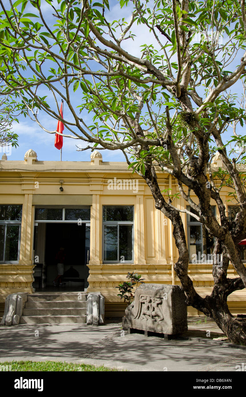 Vietnam, Da Nang. Cham-Museum, die beste Sammlung von Cham Kultur Kunst in der Welt. Museum von außen. Stockfoto
