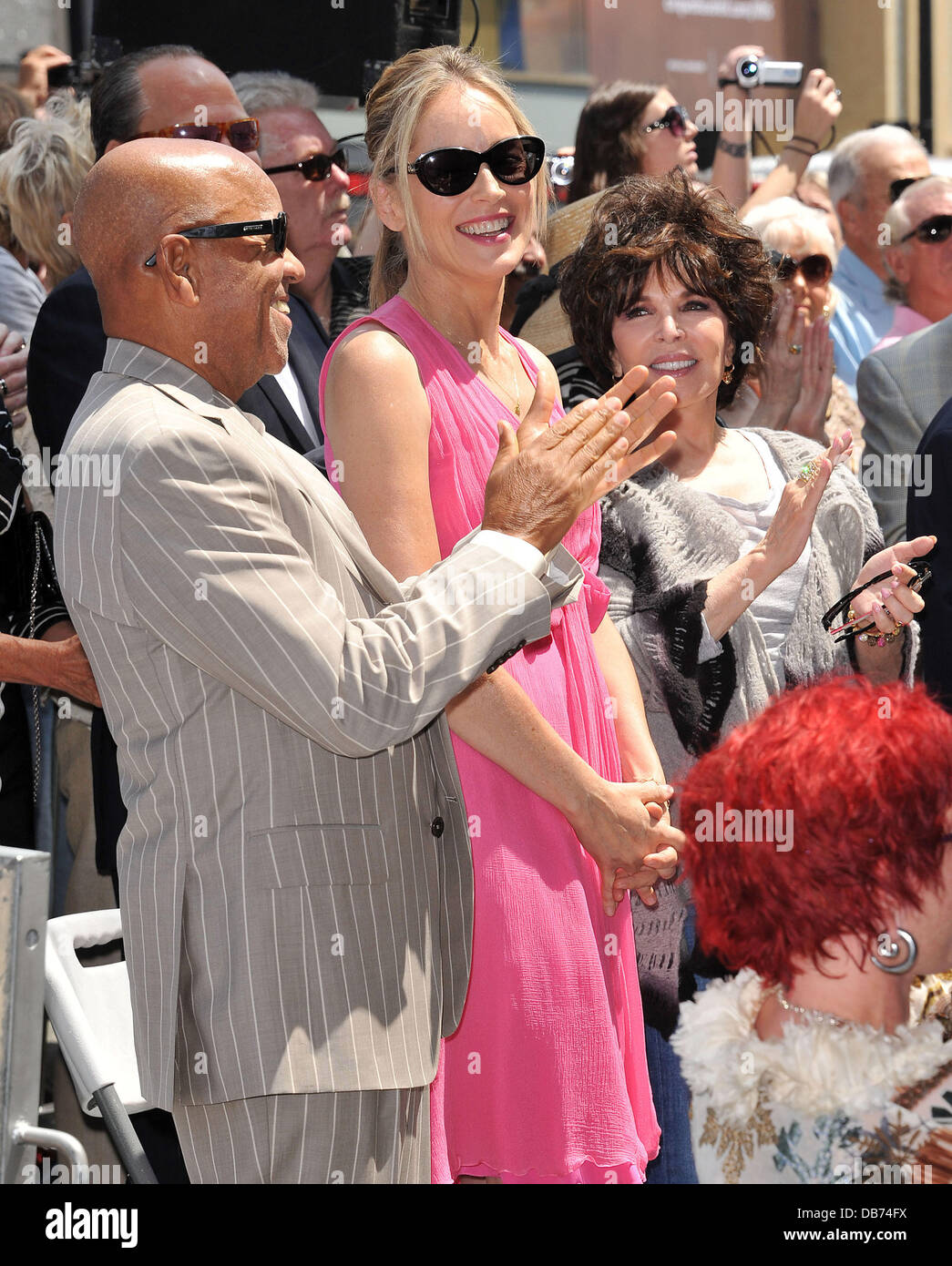 Sharon Stone und Berry Gordy Sängerin Jane Morgan erhält einen Stern auf dem Hollywood Walk of Fame am Hollywood Blvd Hollywood, Kalifornien - 06.05.11 Stockfoto