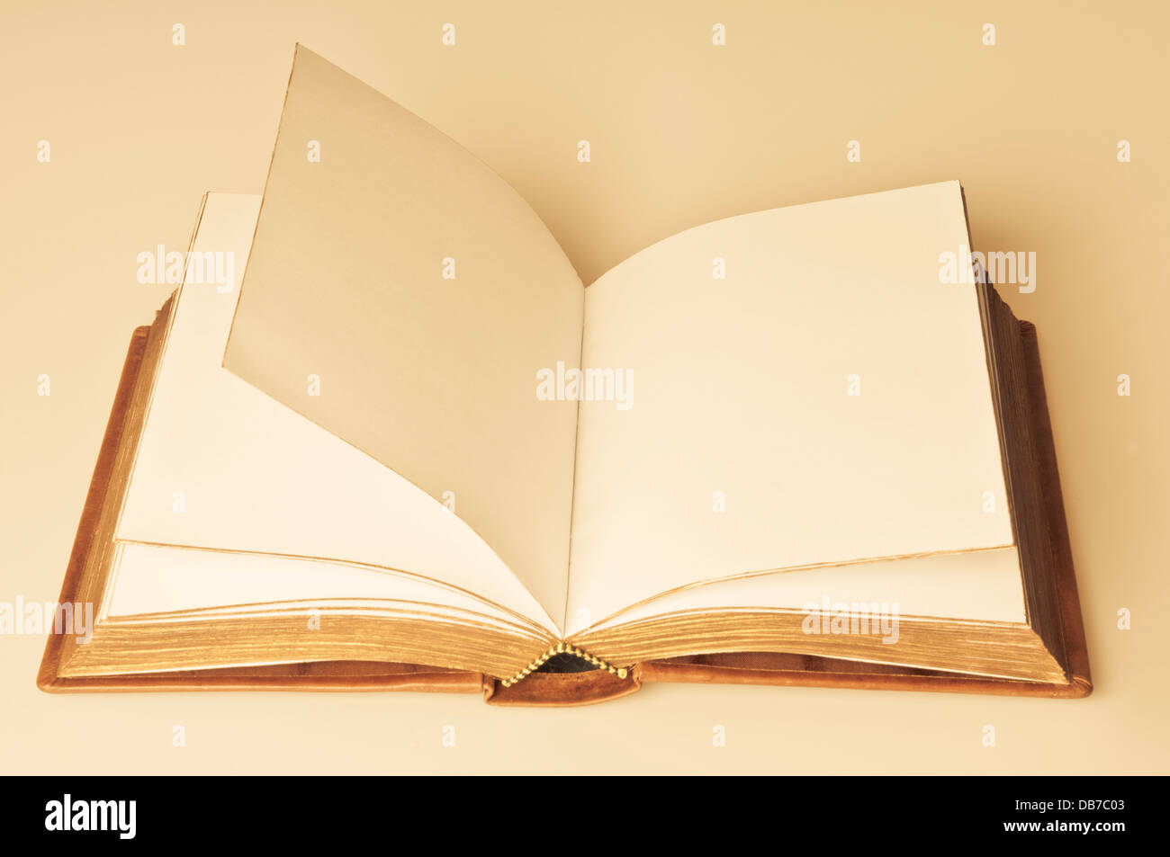 Buch, leere Seiten zu öffnen Stockfoto