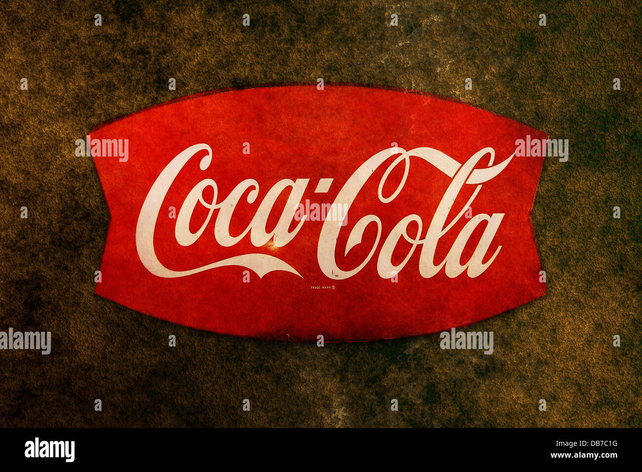 Retro-Coca Cola Schild Stockfoto