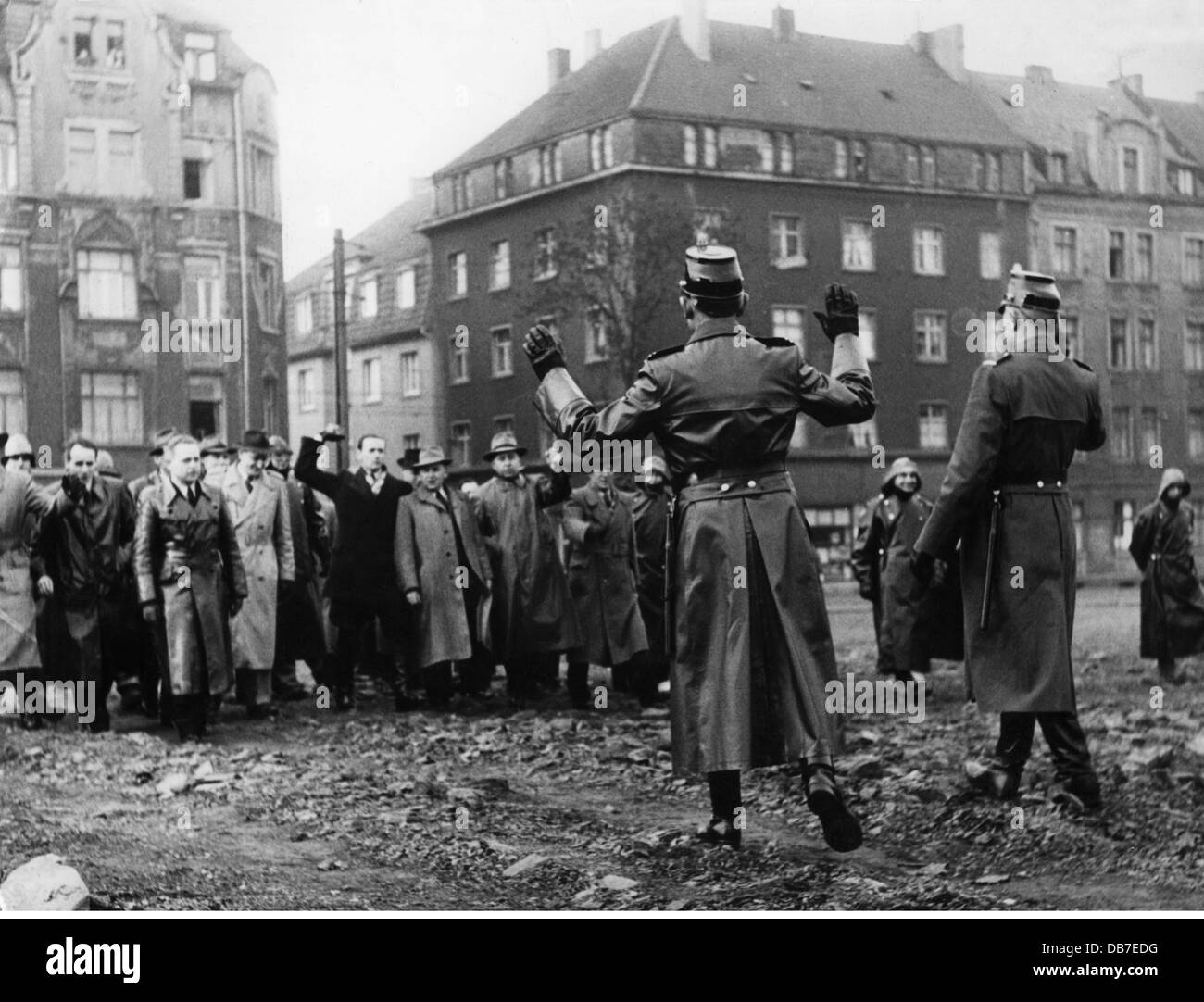 Polizei, Deutschland, Zuordnung, Polizisten zu beruhigen Demonstranten