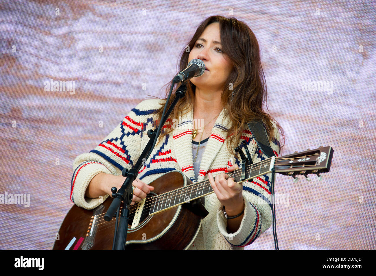 Britische Sängerin, führt KT Tunstall am Agit8 Projekt Live Concert, London, Mittwoch, Juni. 12, 2013. Stockfoto