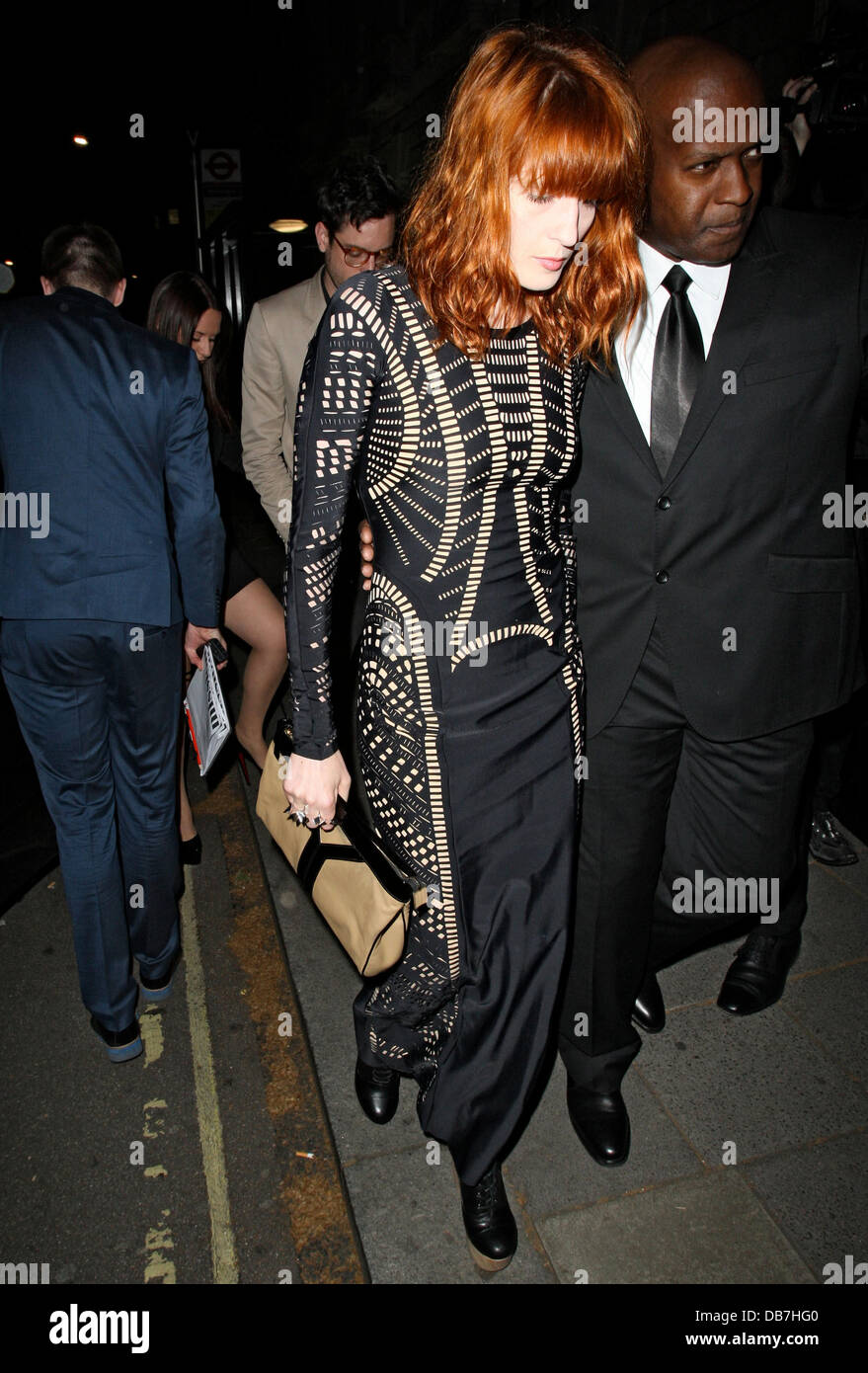 Florence Welch prominenten Besuch eines Konzertes von Lady GaGa bei Annabels in Mayfair, London, England - 12.05.11 Stockfoto