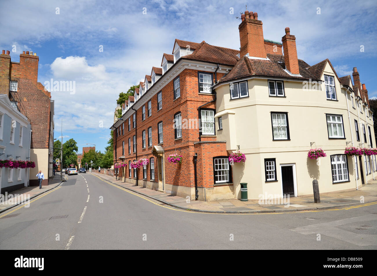 Der High Street in Eton, Berkshire Stockfoto