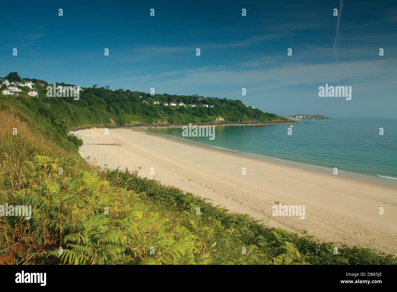 St. Ives und St Ives Bay von Carbis Bay Stockfoto