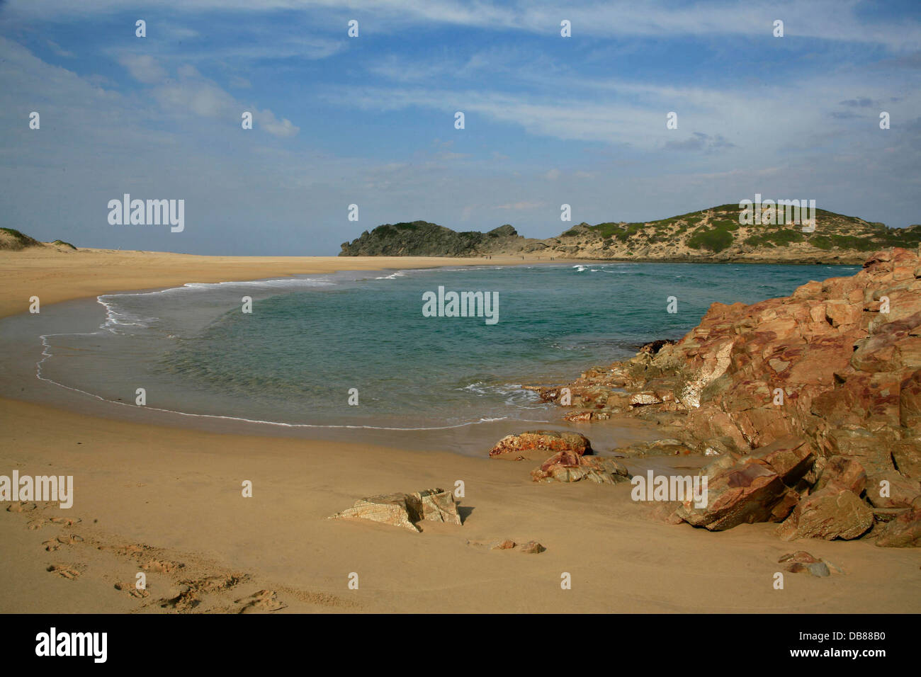 Die Insel Strand, Robberg Halbinsel, Plettenberg Bay, Garden Route, Südafrika; Stockfoto