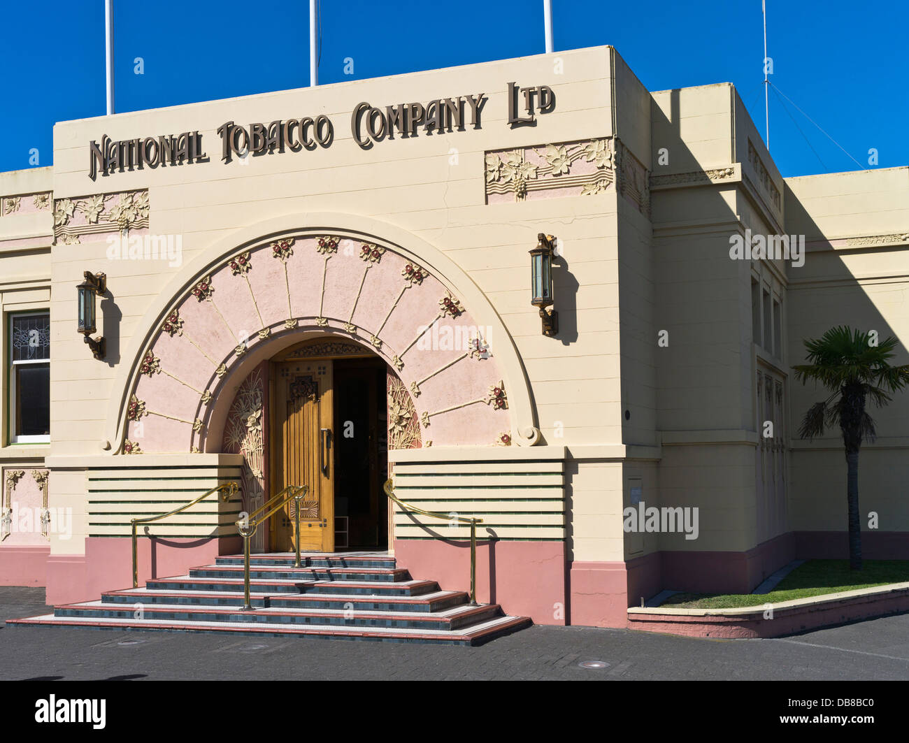 dh National Tobacco Company NAPIER, NEUSEELÄNDISCHES Art déco-Gebäude Gebäude im Stil der 1930er Jahre Stockfoto