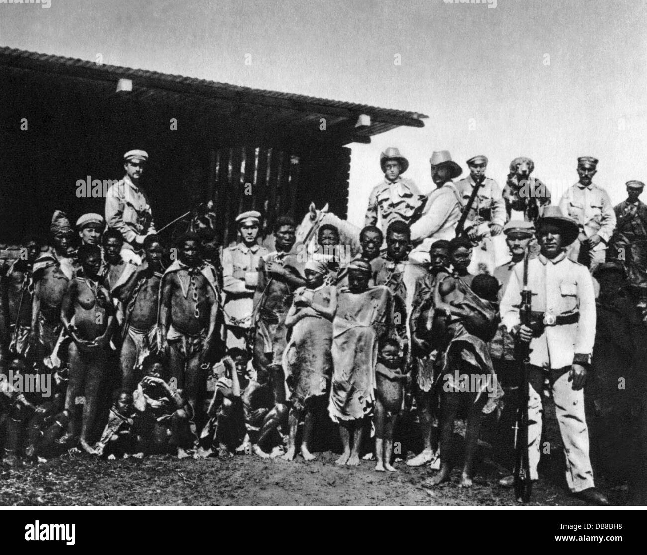 Kolonialismus, Afrika, Deutsch-Südwestafrika, Aufstand der Herero und Namaqua 1904 - 1908, Zusatz-Rechte-Clearences-nicht vorhanden Stockfoto