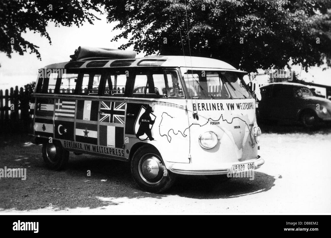 Transport / Transport, Auto, Fahrzeugvarianten, Volkswagen, VW A 1 Minibus, 1950 - 1956, Zusatzrechte-Abfertigung-nicht vorhanden Stockfoto