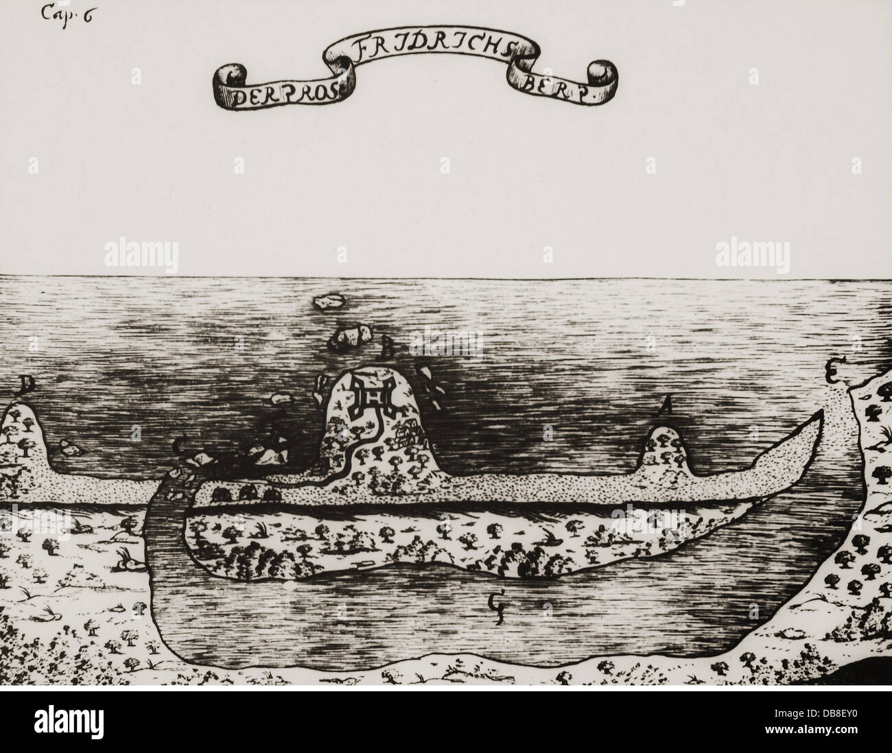 Geographie/Reisen, Ghana, Princes Town, Festung Groß Friedrichsburg, Brandenburg Kolonie 1683 - 1717, Artist's Urheberrecht nicht geklärt zu werden. Stockfoto